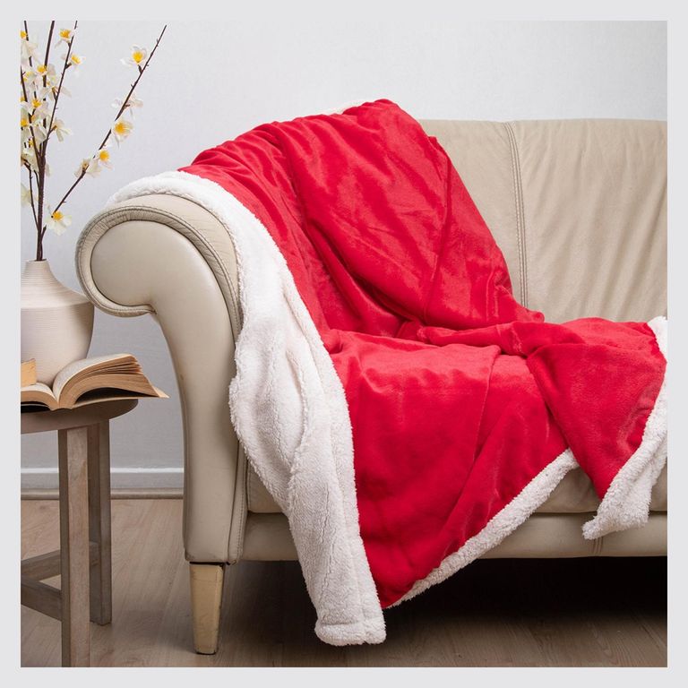 Manta Fluffy Deluxe 127X152 Cm Rojo