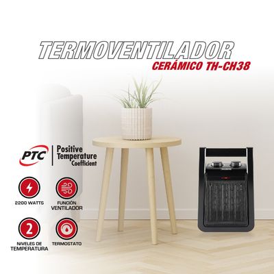 Imagen 2 del producto Estufa Termoventilador Ceramico TH-CH38