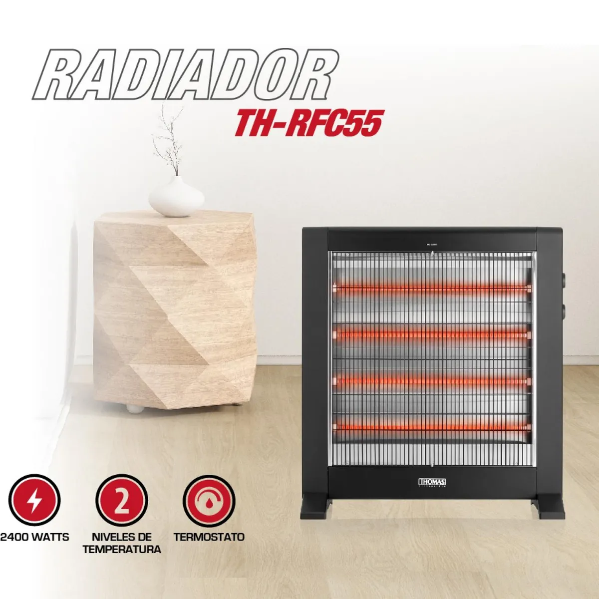 THOMAS - Estufa Radiador TH-RFC55 Thomas