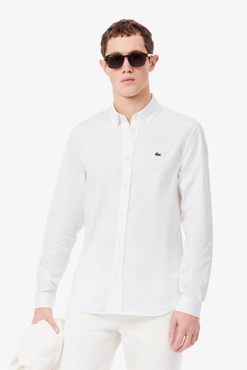 LACOSTE - Camisa Casual Manga Larga Hombre Lacoste