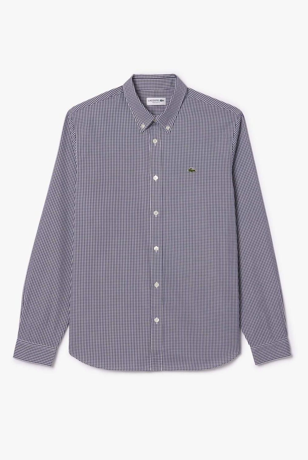 LACOSTE - Camisa Casual Manga Larga Hombre Lacoste
