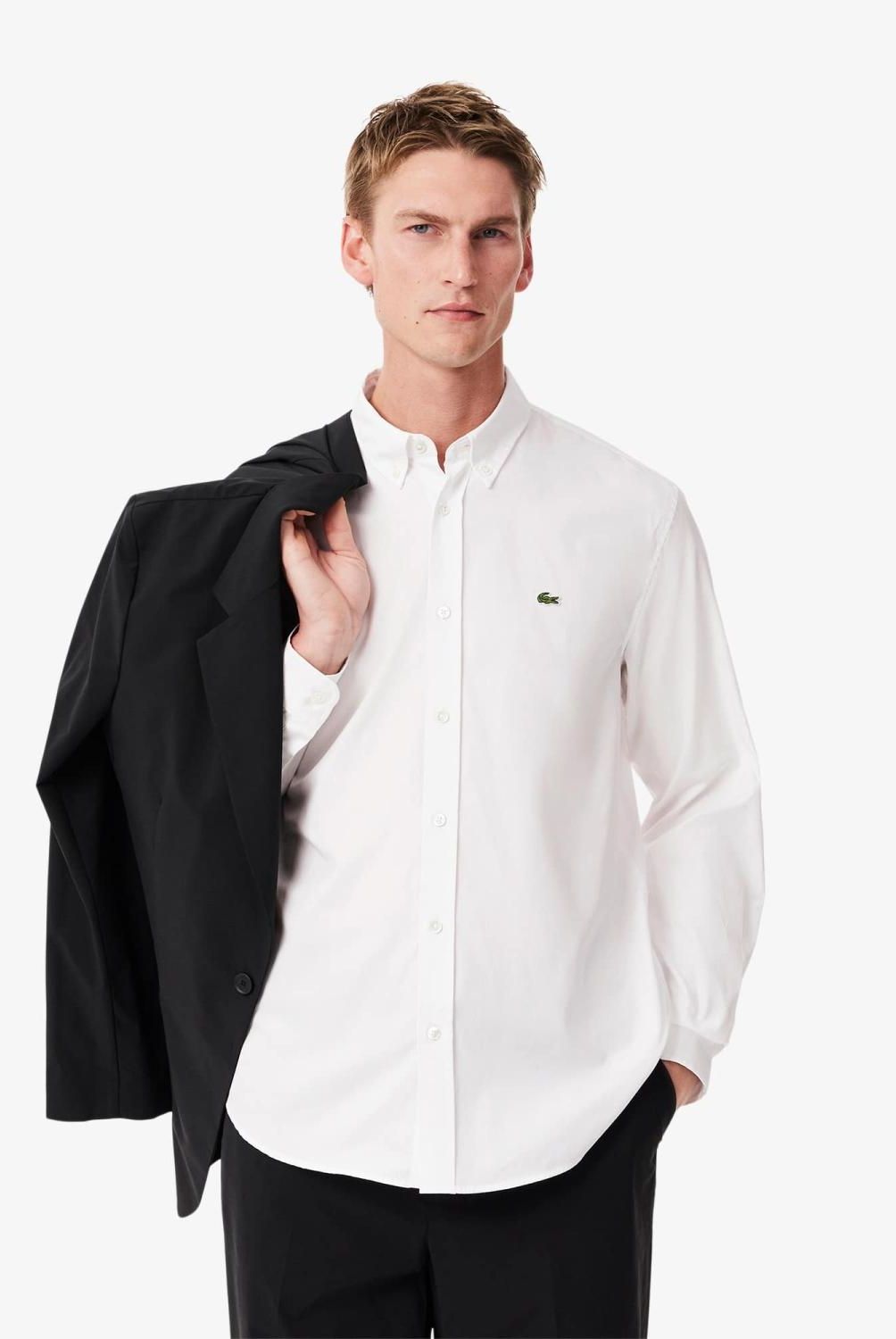 LACOSTE - Camisa Casual Manga Larga Hombre Lacoste