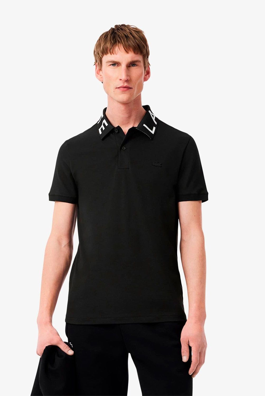 LACOSTE - Polera Con Cuello Pique Algodón Orgánico Hombre Lacoste