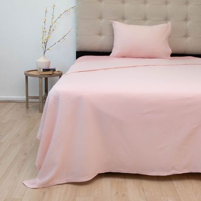 Imagen 2 del producto Juego De Sábanas Polar Compose Lisa 1.5 Plaza Rosa Viejo