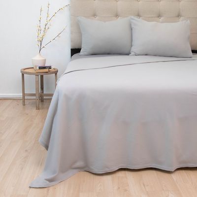 Imagen 2 del producto Juego De Sábanas Polar Compose Lisa 2 Plazas Gris