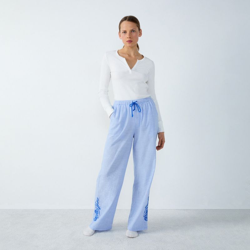 ETAM - Pantalón de Pijama Idienn Mujer Etam