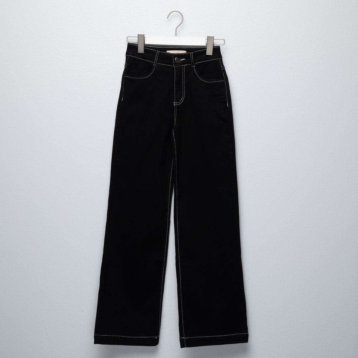 CACAO - Jeans Wide Leg Niña Algodón Cacao