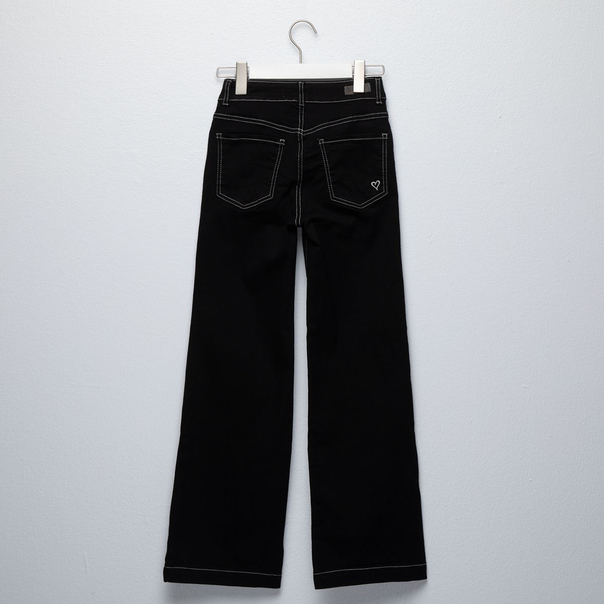 CACAO - Jeans Wide Leg Niña Algodón Cacao