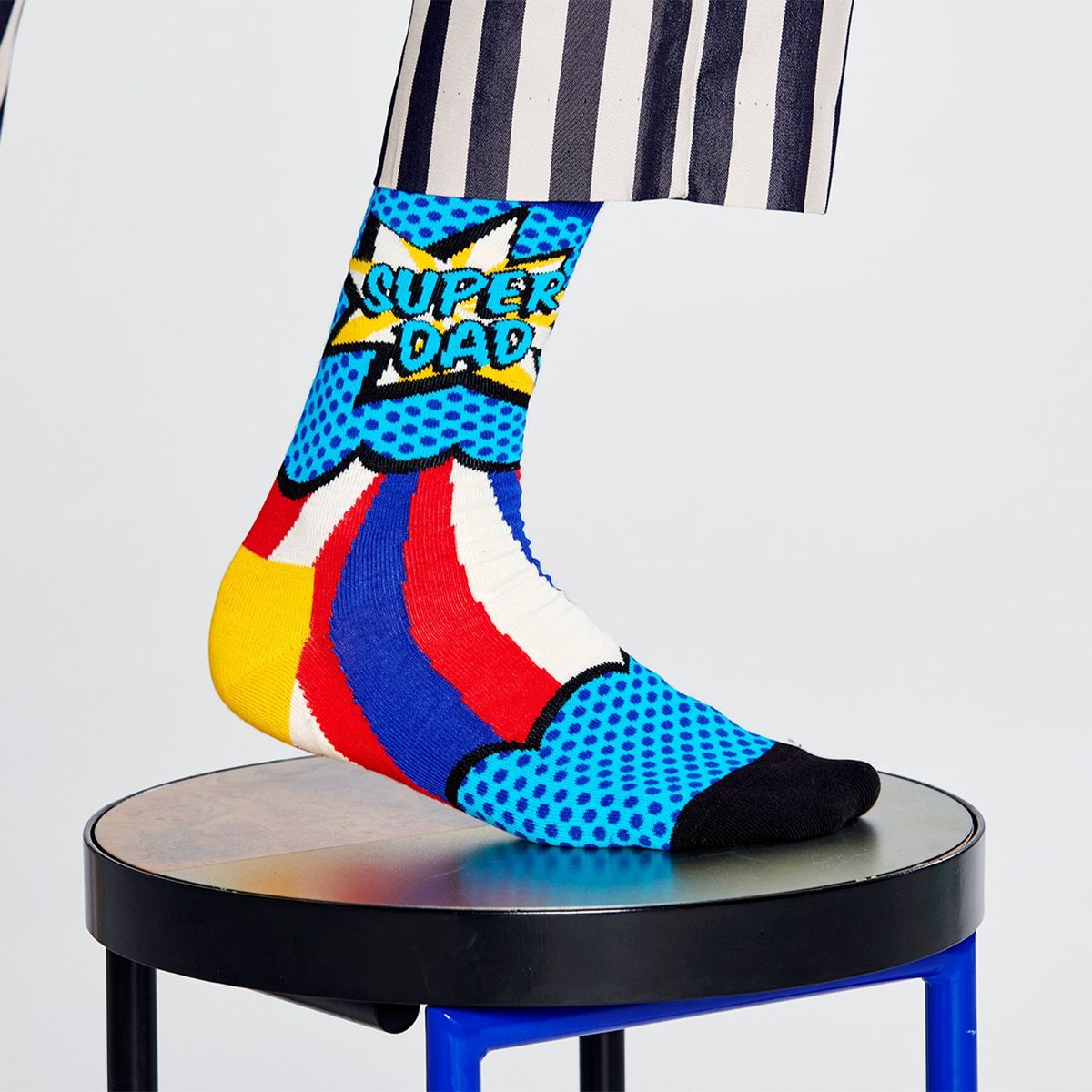 HAPPY SOCKS - Calcetín Algodón Super Dad Hombre Happy Socks