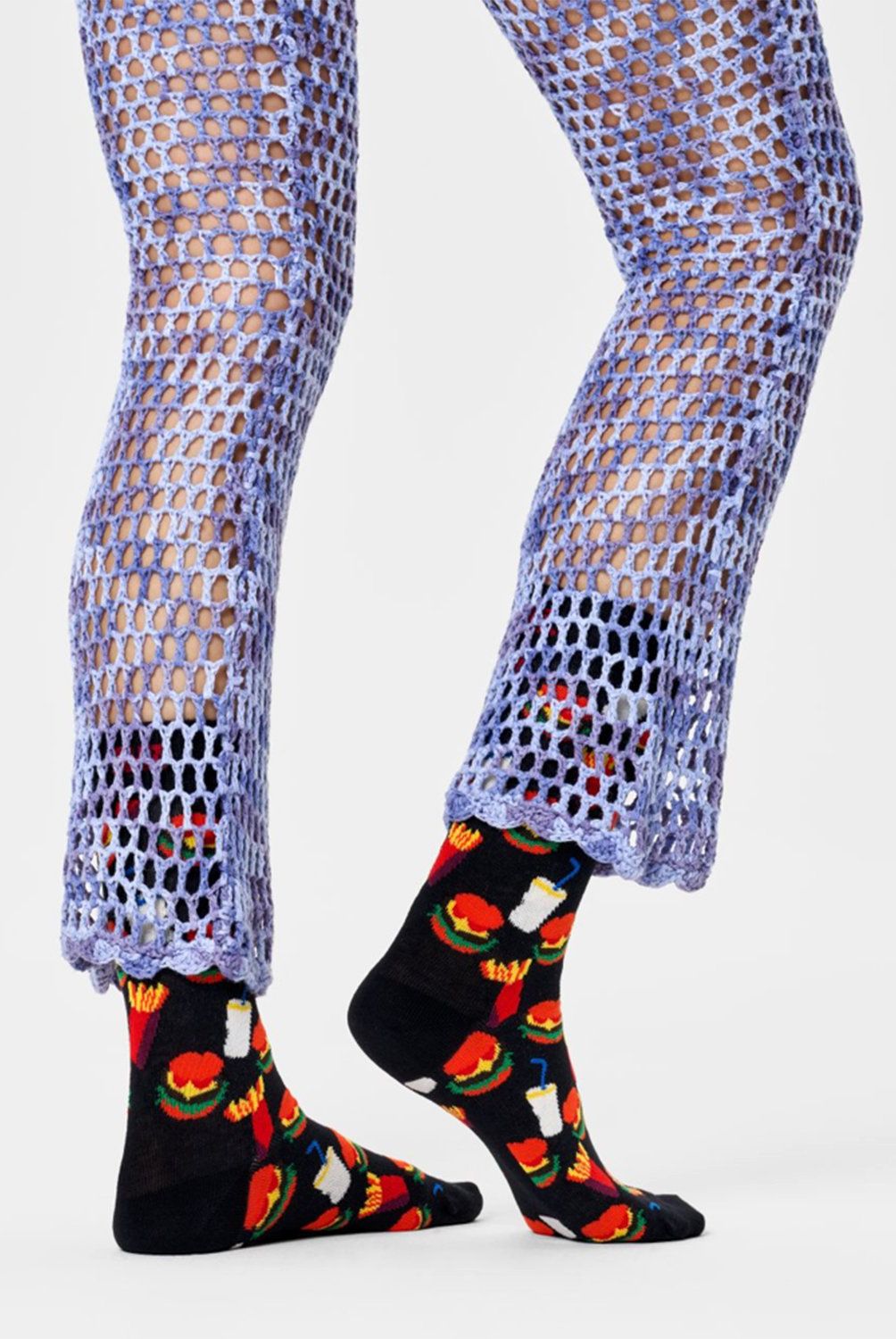 HAPPY SOCKS - Calcetín Algodón Hamburger Unisex Happy Socks