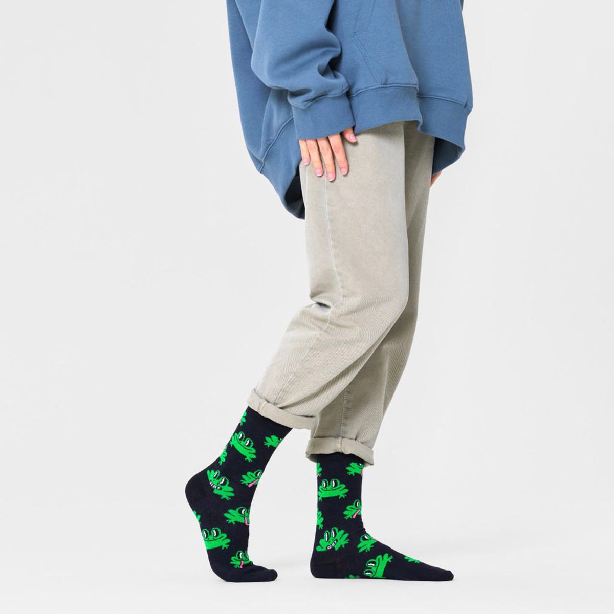 HAPPY SOCKS - Calcetín Algodón Frog Hombre Happy Socks