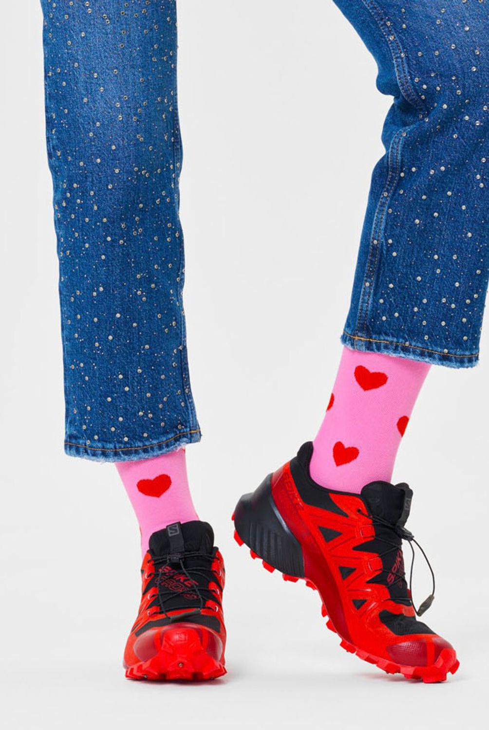 HAPPY SOCKS - Calcetín Algodón Heart Unisex Happy Socks