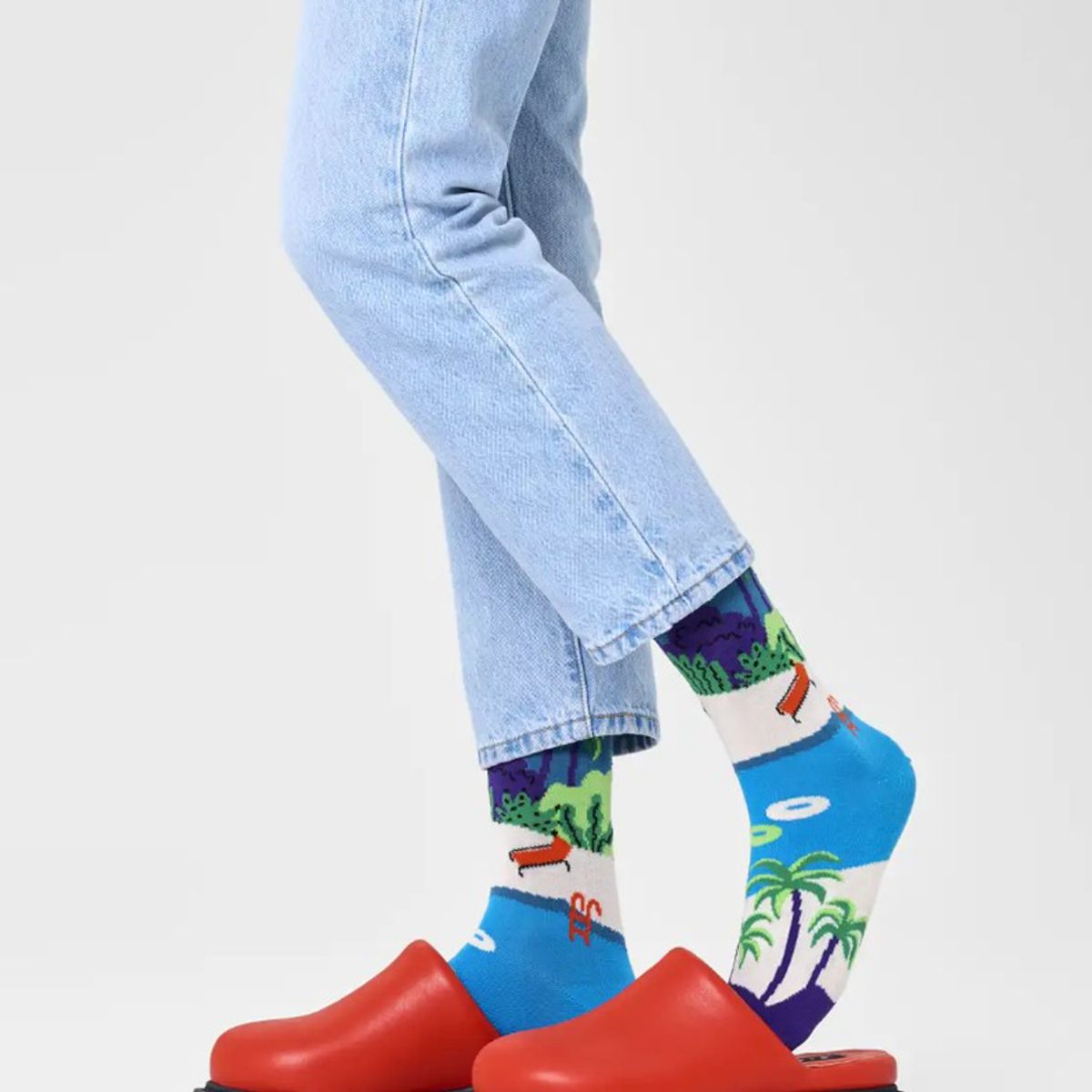 HAPPY SOCKS - Calcetín Algodón Pool Side Hombre Happy Socks