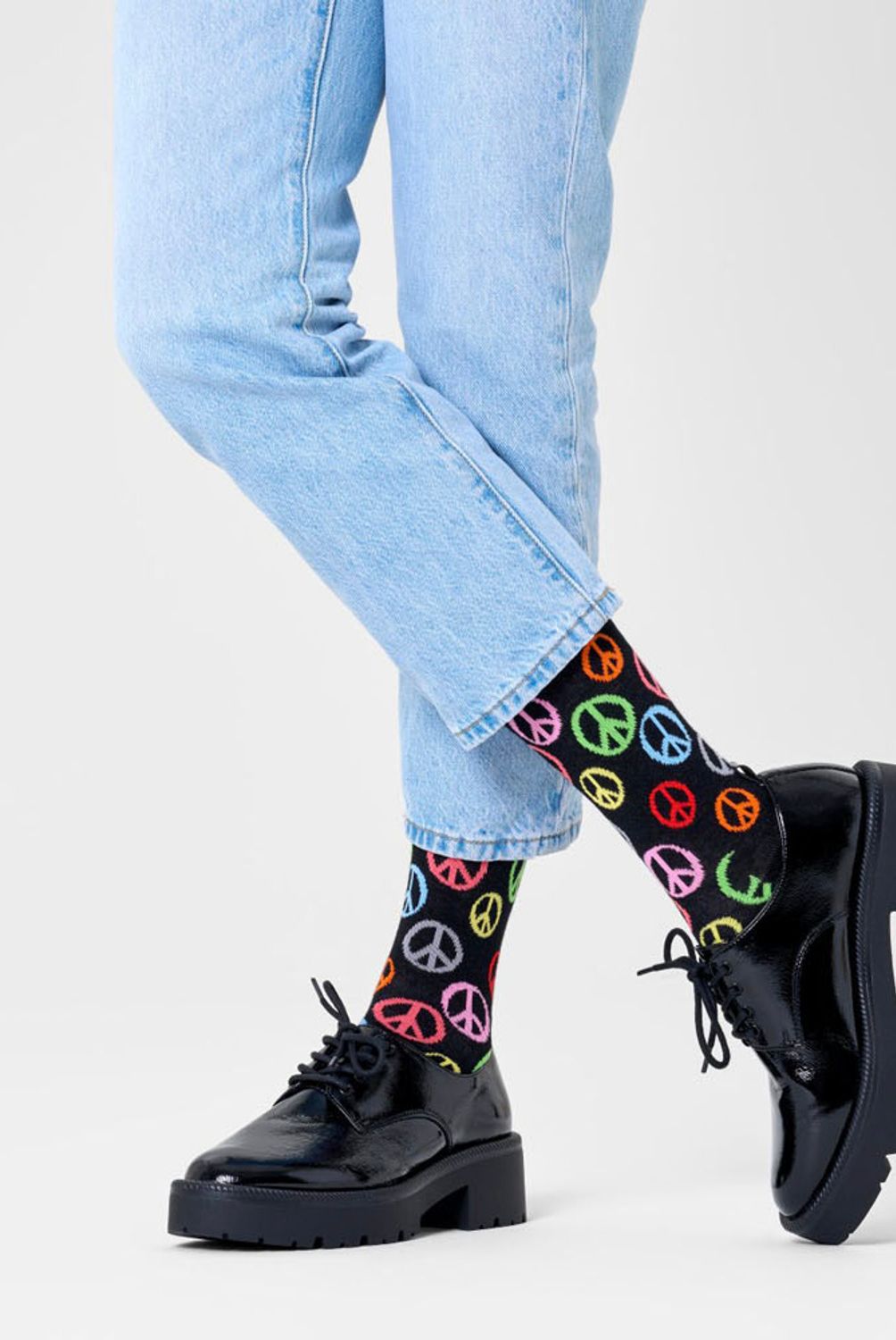 HAPPY SOCKS - Calcetín Algodón Peace Unisex Happy Socks