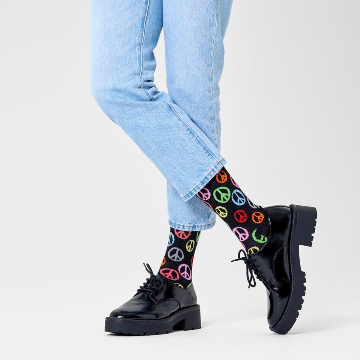 HAPPY SOCKS - Calcetín Algodón Peace Happy Socks