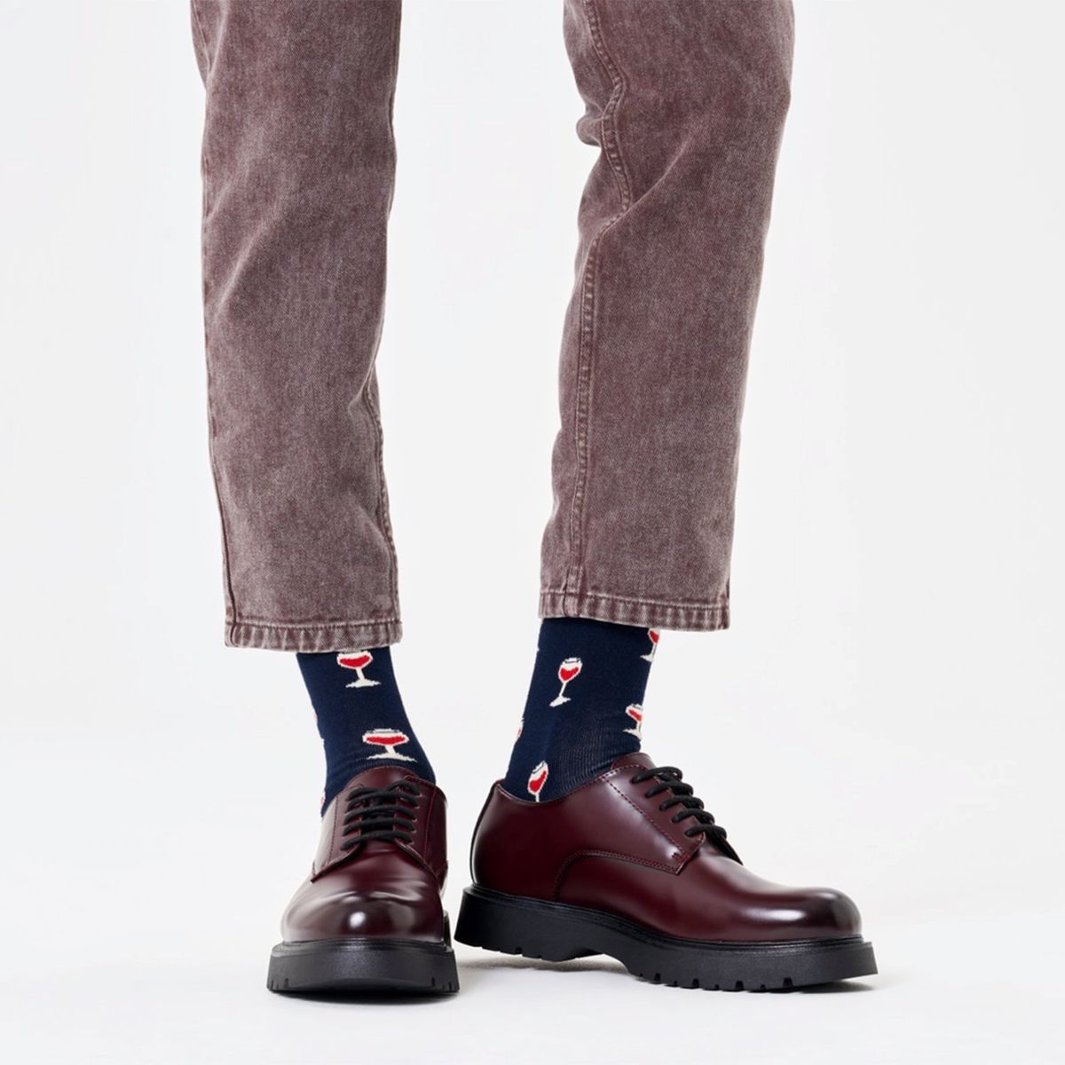 HAPPY SOCKS - Calcetín Algodón Glass Of Wine Hombre Happy Socks