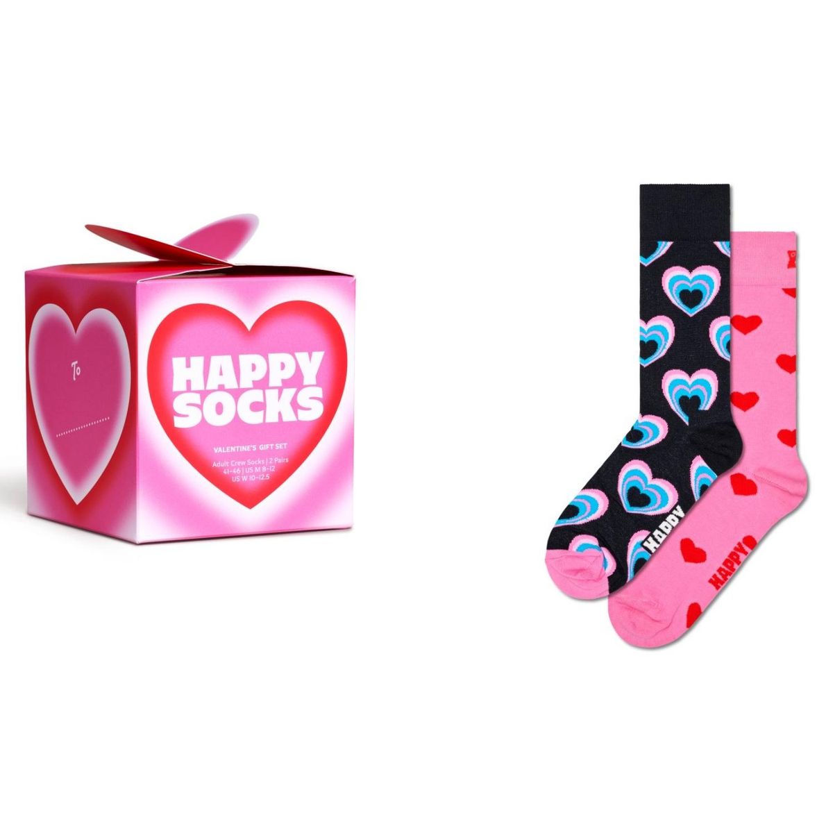 HAPPY SOCKS - Pack 2 Calcetines Valentine's Hombre Happy Socks