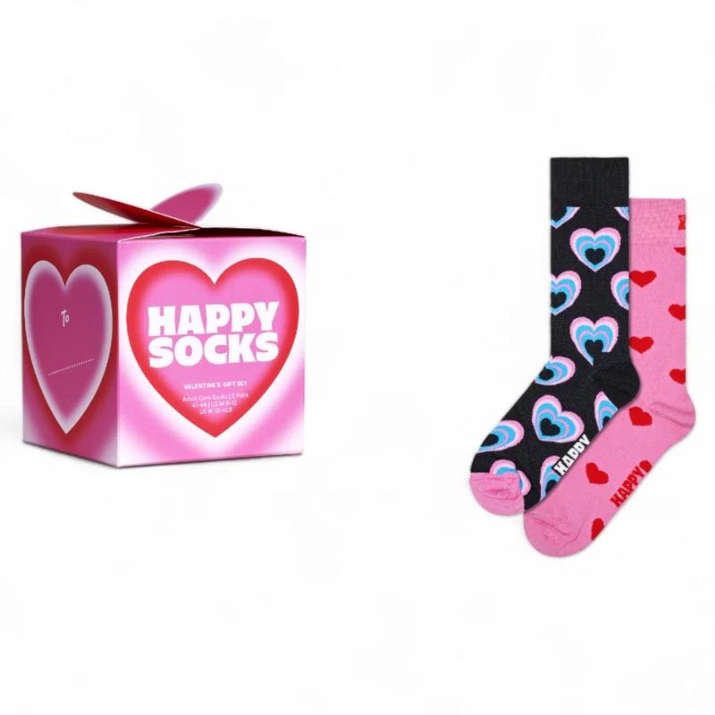 HAPPY SOCKS - Pack 2 Calcetines Valentine's Hombre Happy Socks