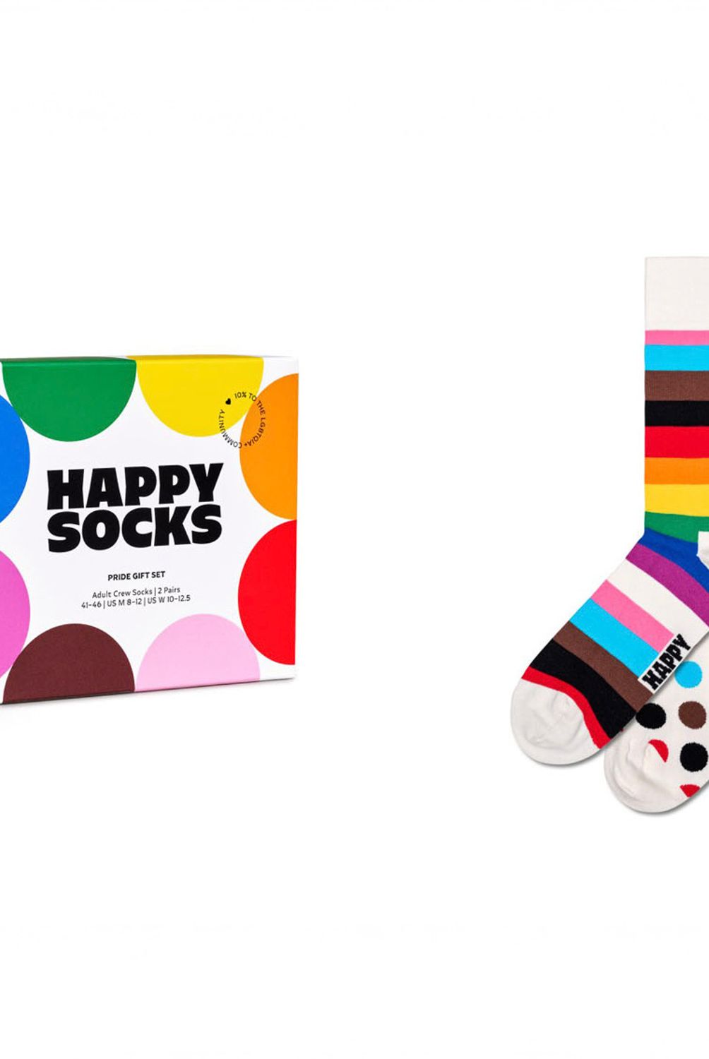 HAPPY SOCKS - Pack 2 Calcetines Pride Unisex Happy Socks