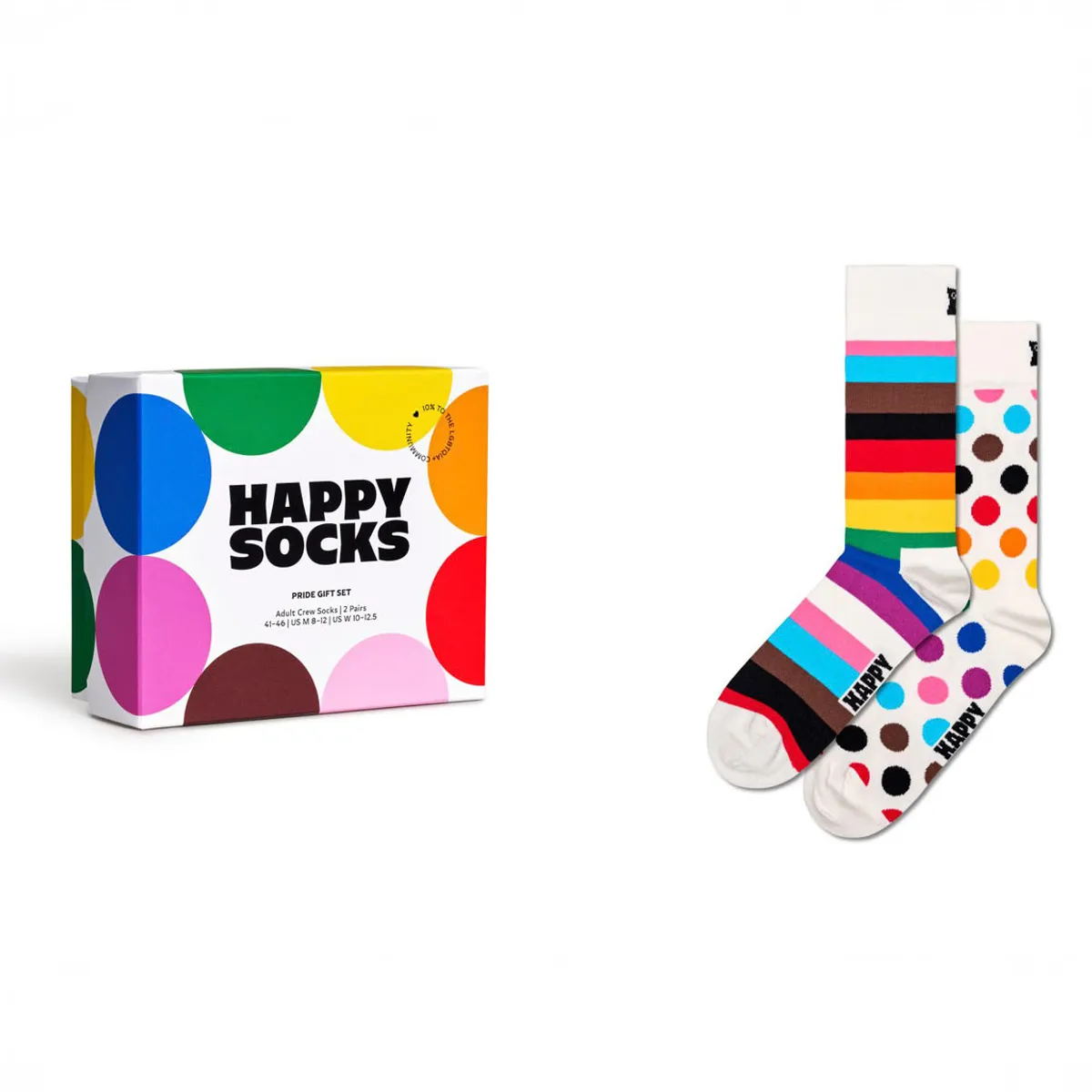 HAPPY SOCKS - Pack 2 Calcetines Pride Hombre Happy Socks