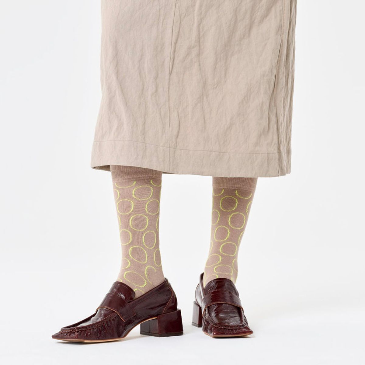 HAPPY SOCKS - Calcetín Algodón Big Dot Plant Dye Hombre Happy Socks