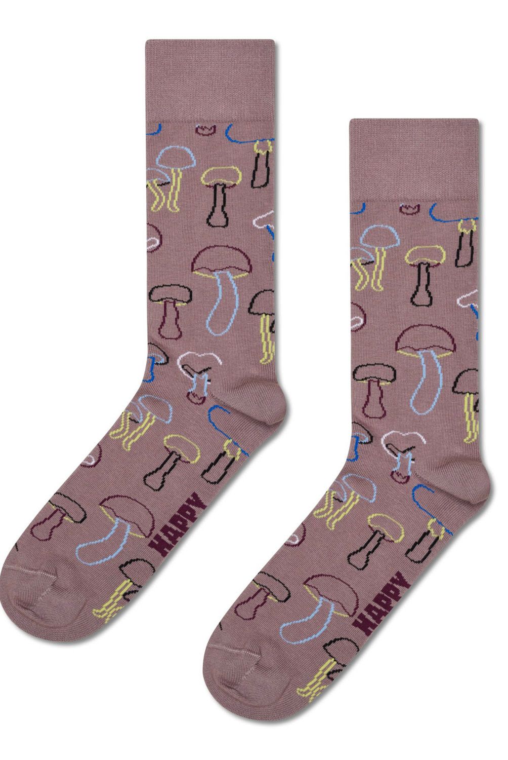 HAPPY SOCKS - Calcetín Algodón Mushroom Plant Dye Unisex Happy Socks