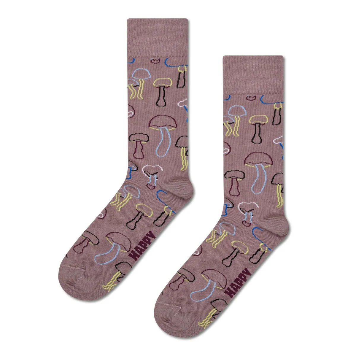 HAPPY SOCKS - Calcetín Algodón Mushroom Plant Dye Hombre Happy Socks