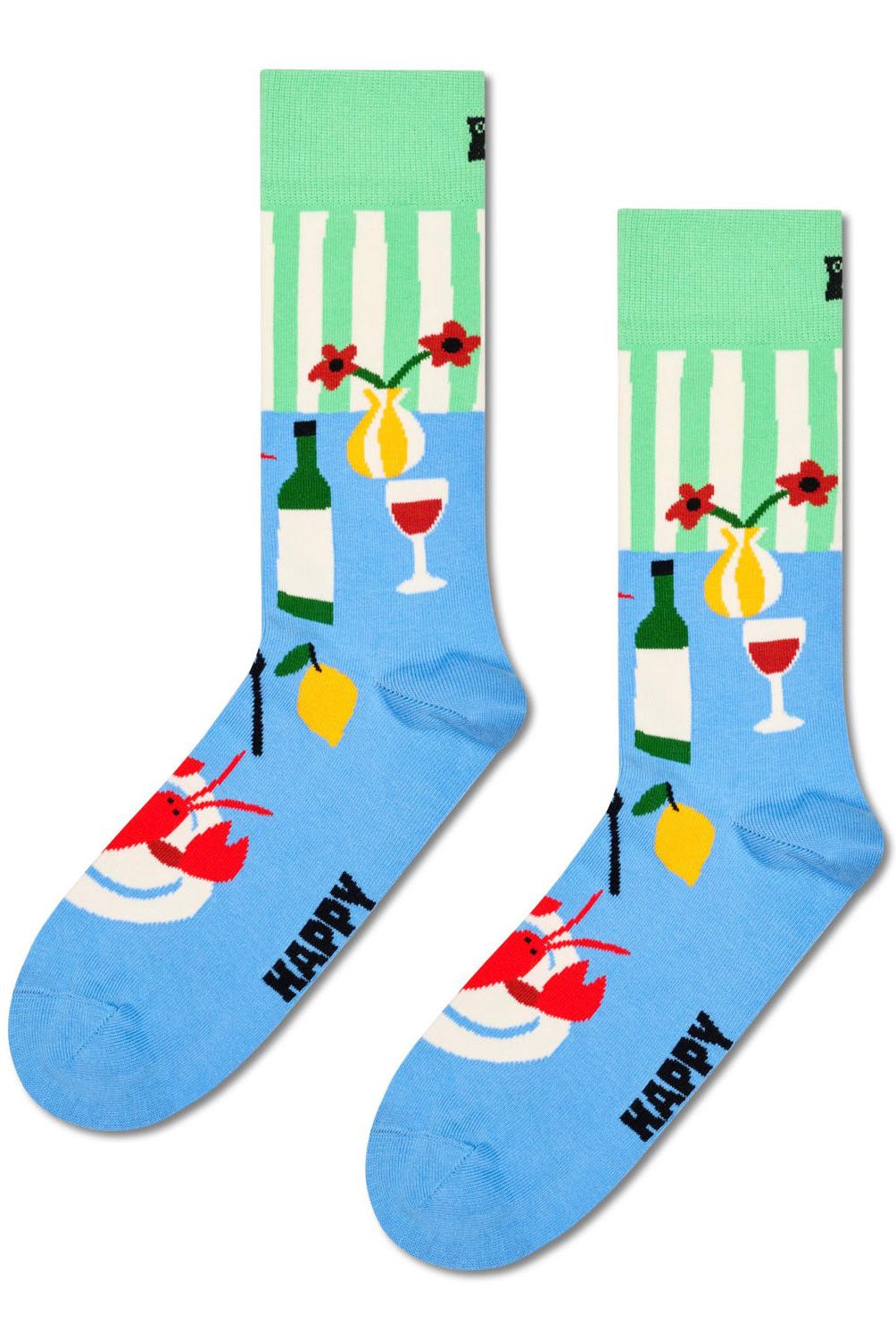 HAPPY SOCKS - Calcetín Algodón Dinner Unisex Happy Socks