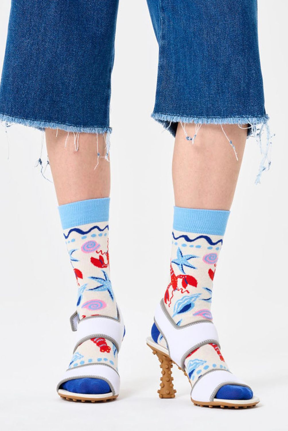 HAPPY SOCKS - Calcetín Algodón Seafood Unisex Happy Socks