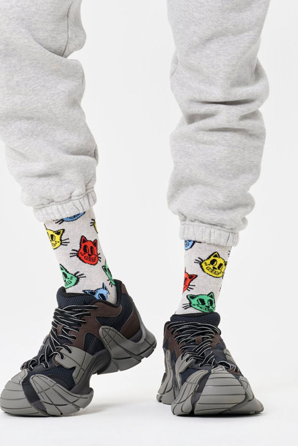 HAPPY SOCKS - Calcetín Algodón Cat Unisex Happy Socks
