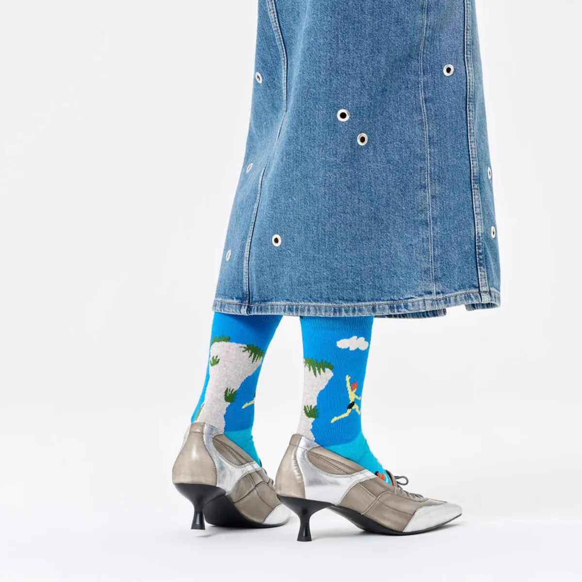 HAPPY SOCKS - Calcetín Algodón Cliff Diving Hombre Happy Socks