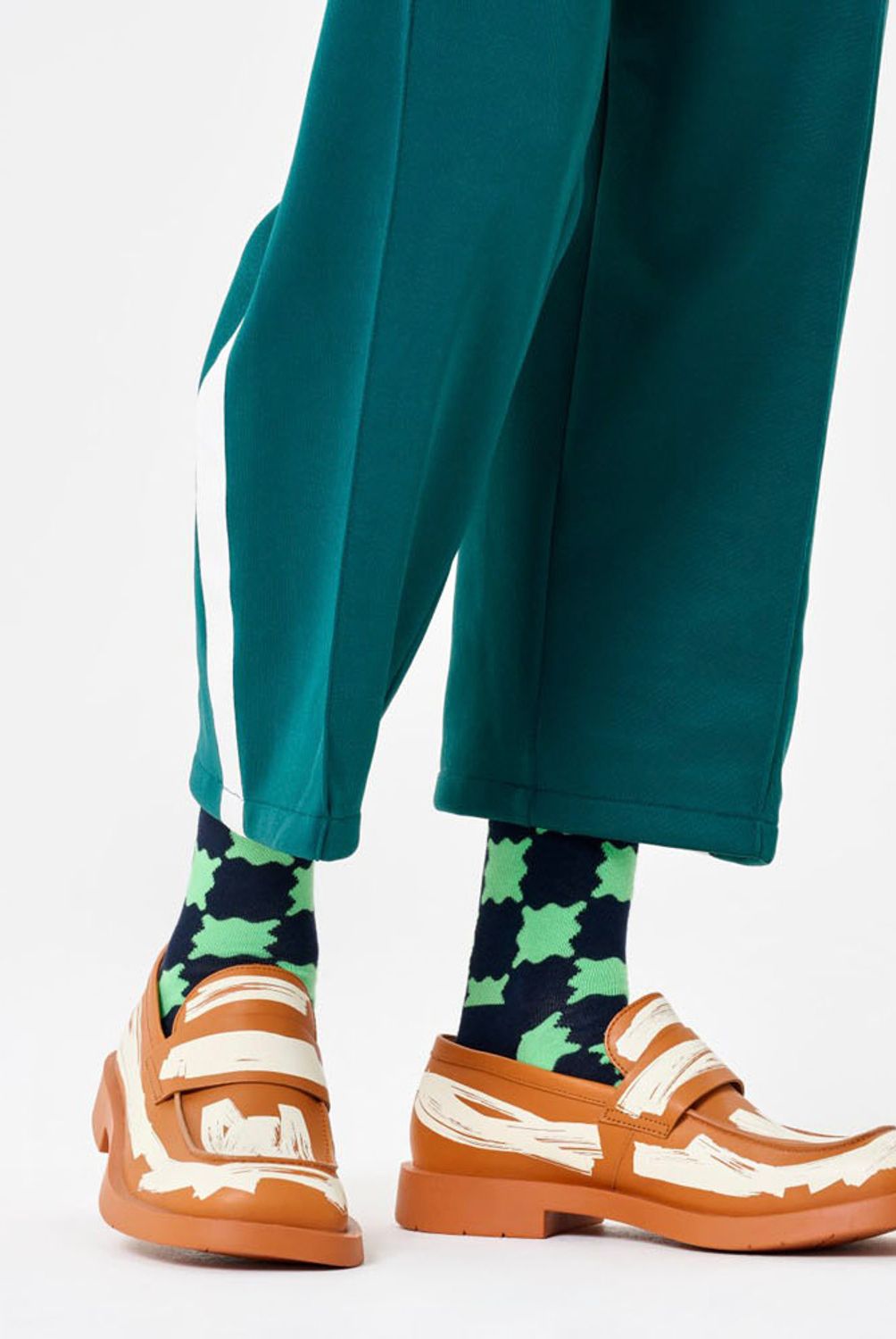 HAPPY SOCKS - Calcetín Algodón Wobbly Check Unisex Happy Socks