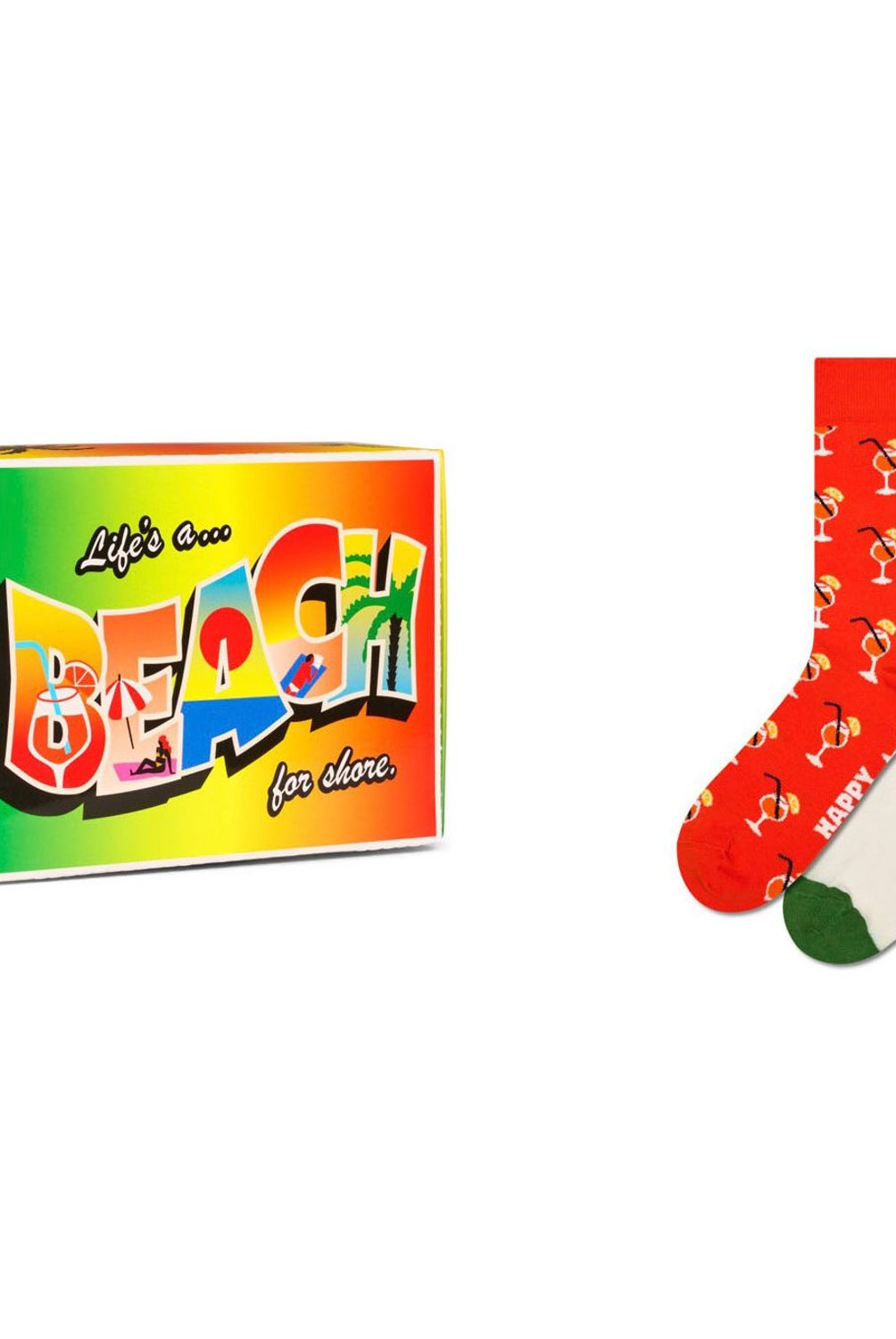 HAPPY SOCKS - Pack 2 Calcetines Beach Life Unisex Happy Socks