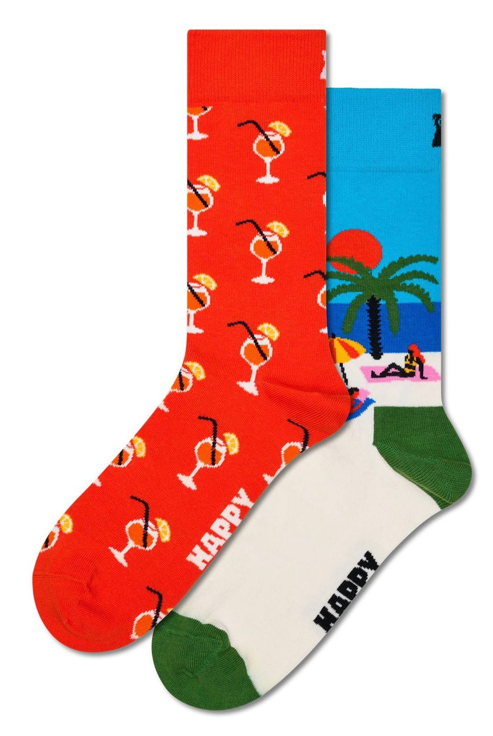HAPPY SOCKS - Pack 2 Calcetines Beach Life Unisex Happy Socks
