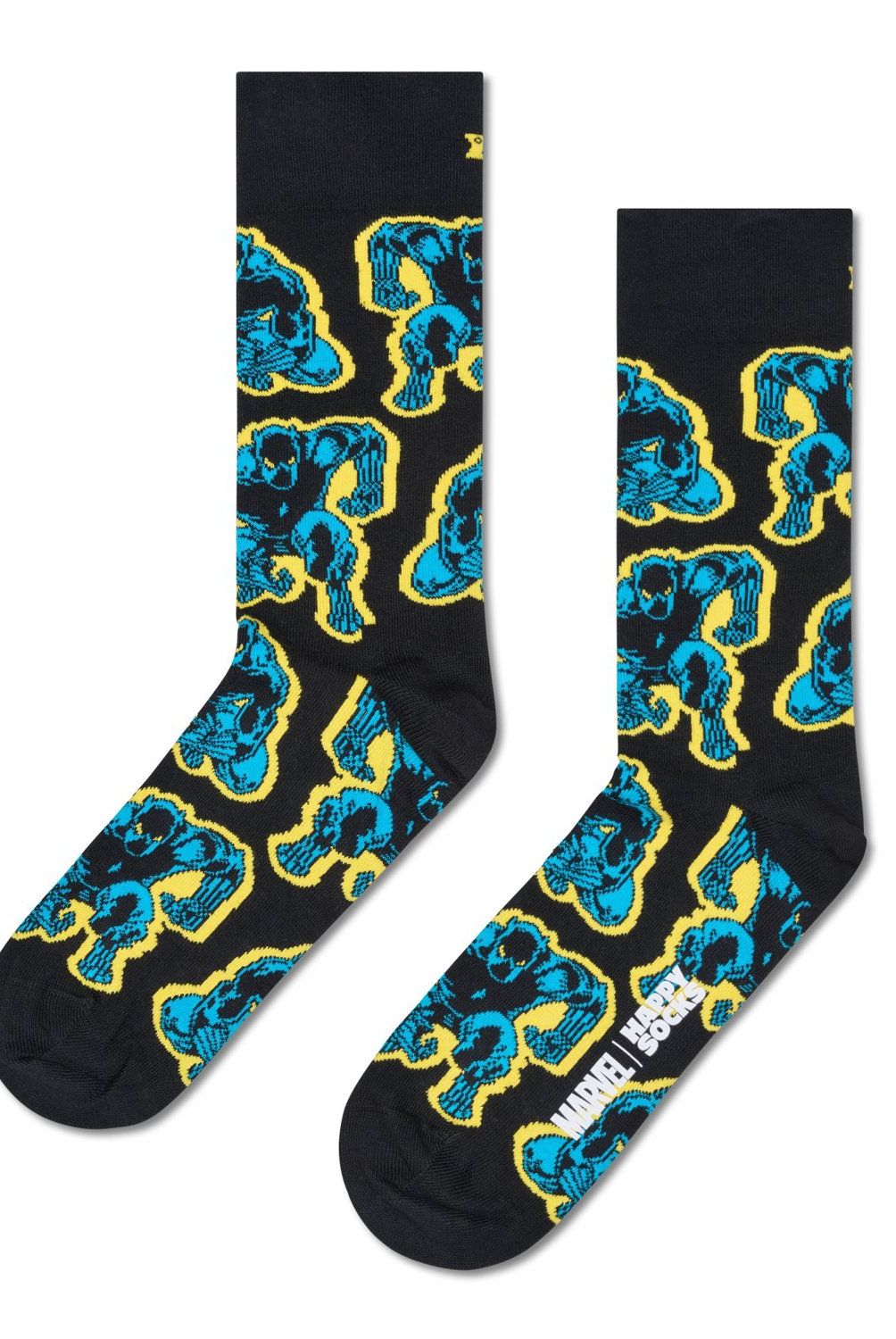 HAPPY SOCKS - Calcetín Algodón Pantera Negra Unisex Happy Socks