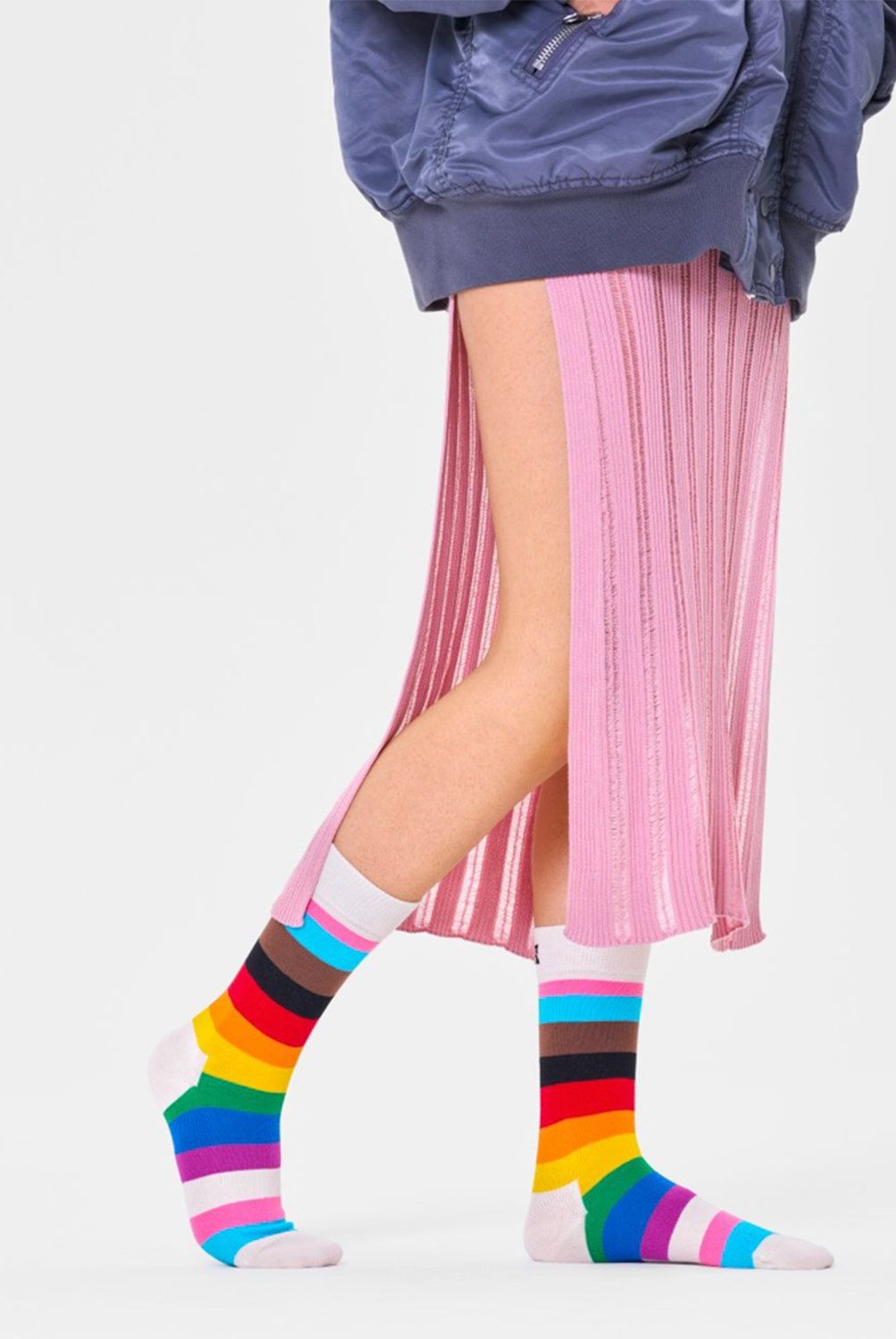 HAPPY SOCKS - Calcetín Algodón Pride Stripe Unisex Happy Socks