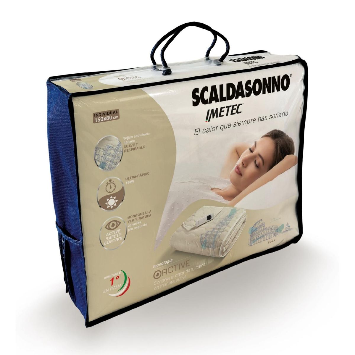 SCALDASONNO - Calienta Cama Individual 1 Plaza City Rome Scaldasonno