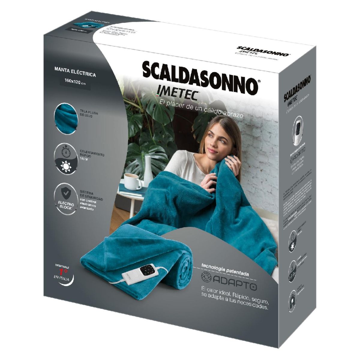 SCALDASONNO - Manta Electrica Teal Scaldasonno