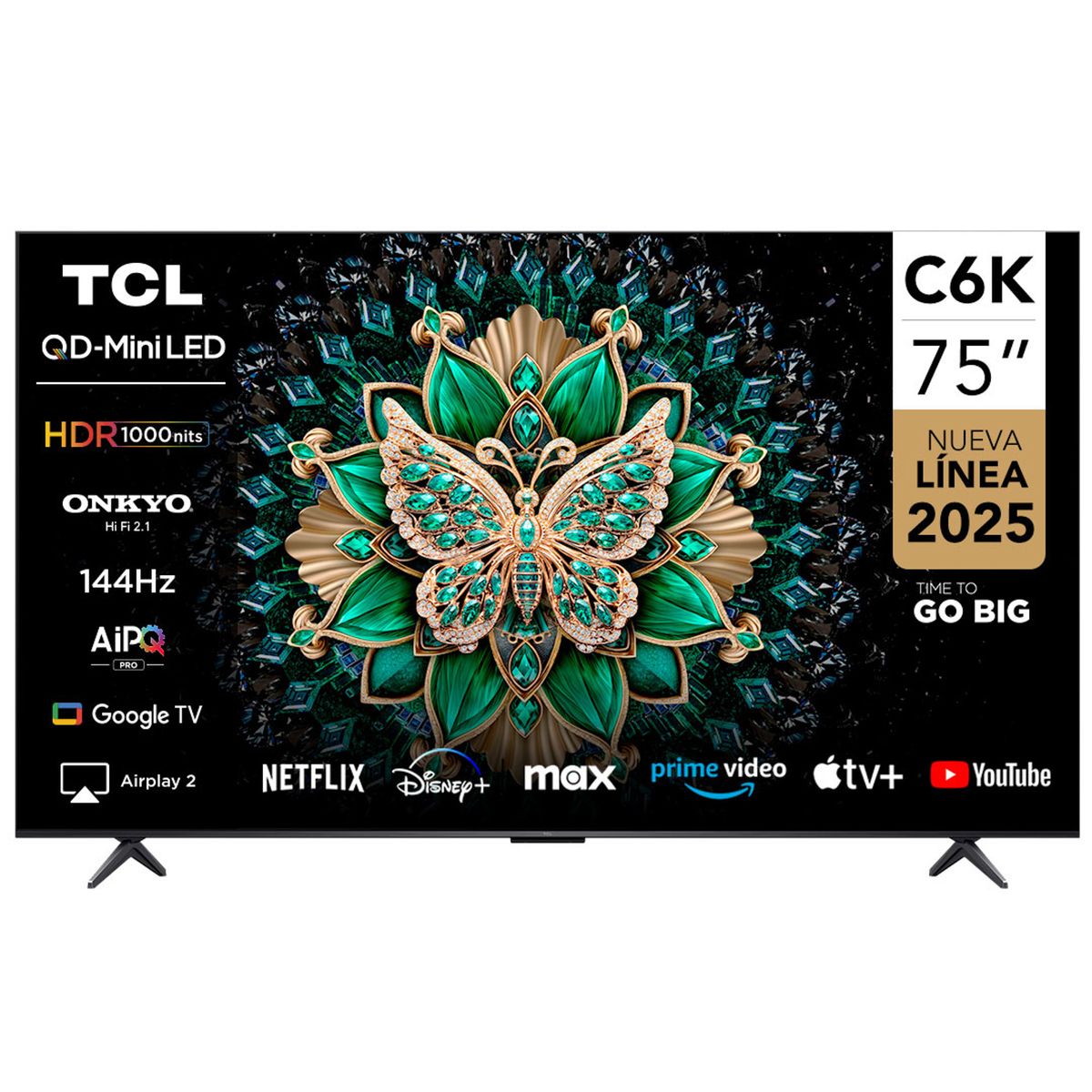 TCL - QLED Smart TV 75" Mini LED 4K C6K Google TV  TCL