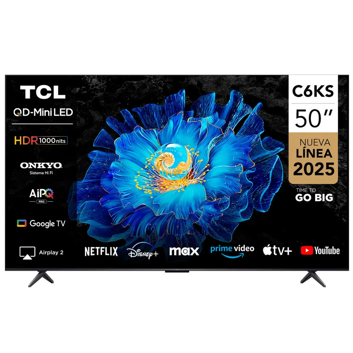 TCL - Smart TV QLED Mini LED 50" 4K C6KS Google TV  TCL