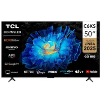 Smart TV QLED Mini LED 50"" 4K C6KS Google TV