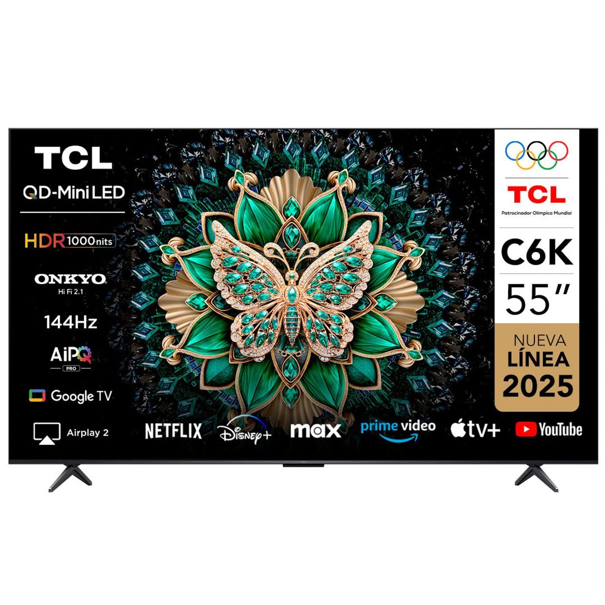 TCL - QLED Smart Tv 55" Mini Led 4K Ultra HD C6K TCL