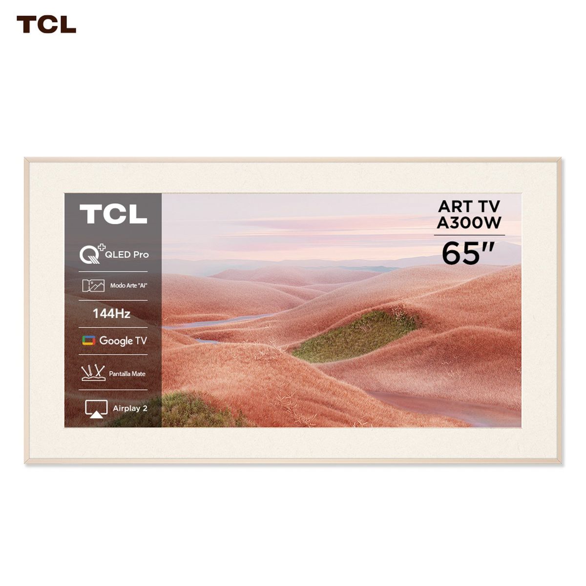 TCL - Smart TV 65" QLED ART TV A300W Google TV