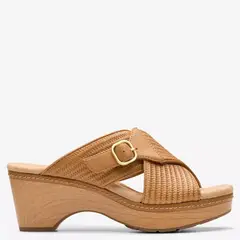 CLARKS - Sandalia Mujer Café