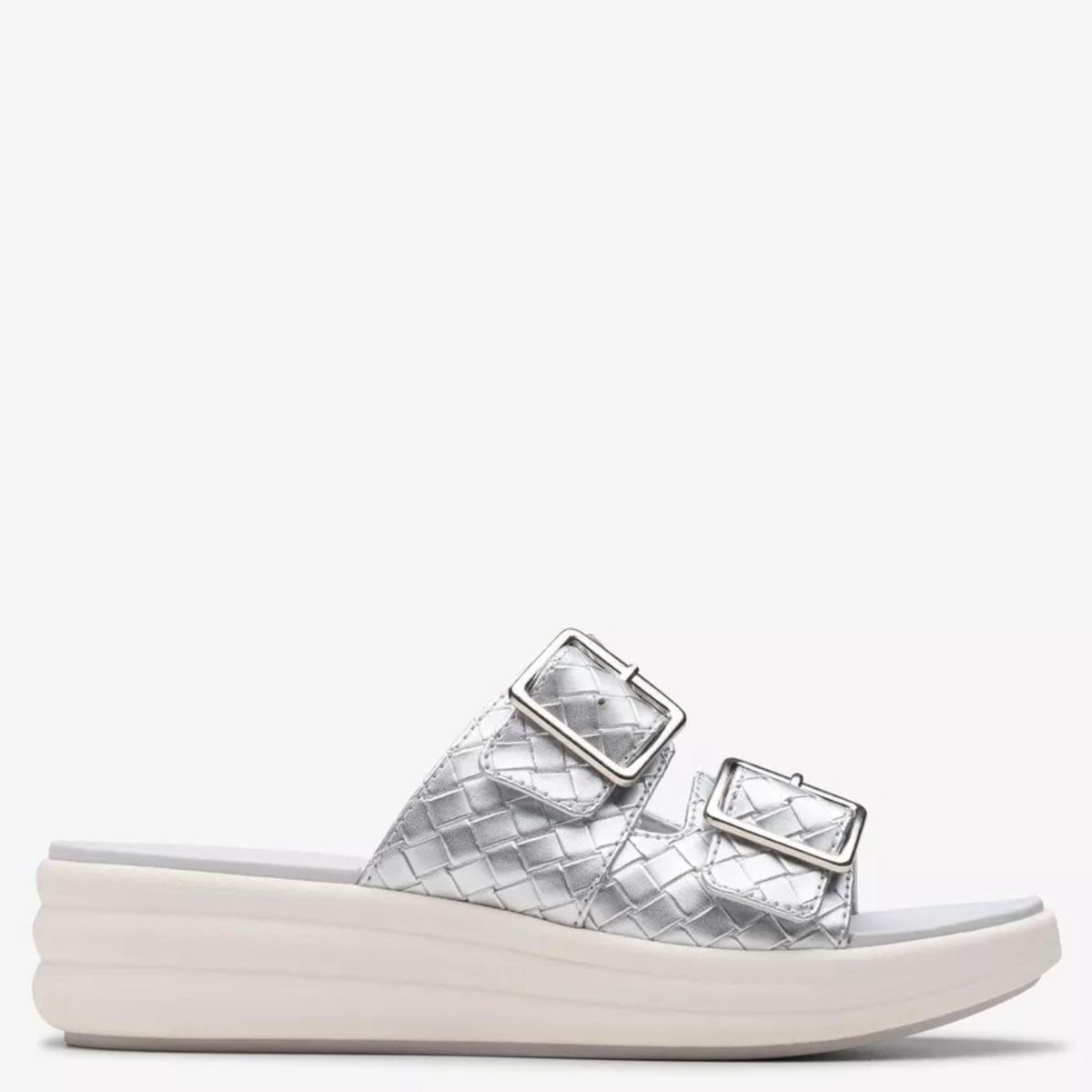 CLARKS - Sandalia Mujer Plateado Clarks