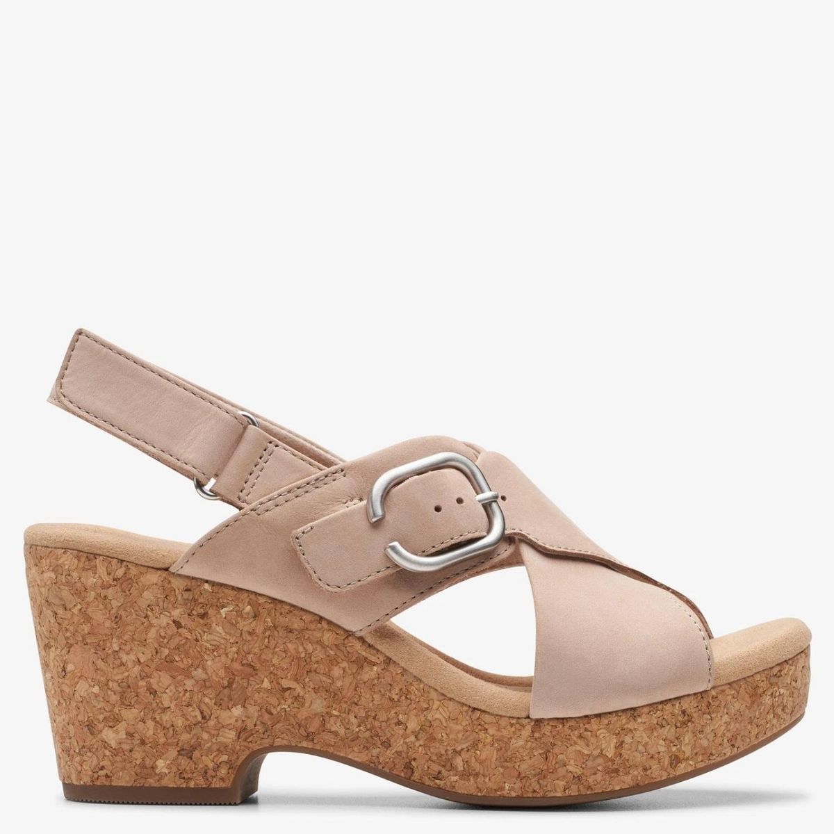 CLARKS - Sandalia Mujer Cuero Rosado Clarks