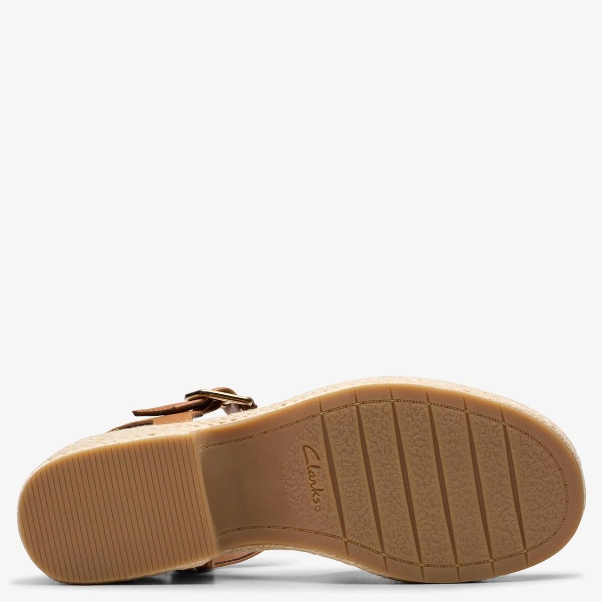 CLARKS - Sandalia Mujer Cuero Beige Clarks
