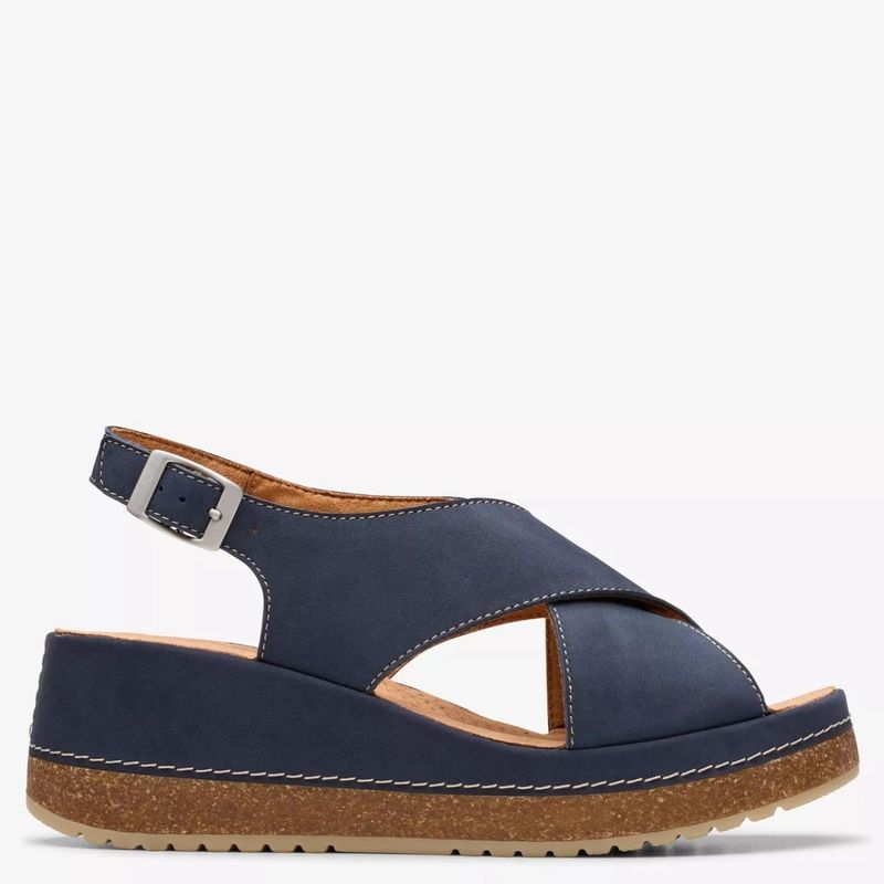 CLARKS - Sandalia Mujer Azul Clarks