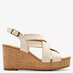 CLARKS - Sandalia Mujer Cuero Café