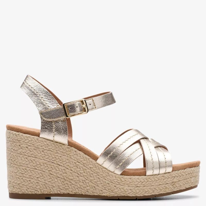CLARKS - Sandalia Mujer Cuero Café Clarks